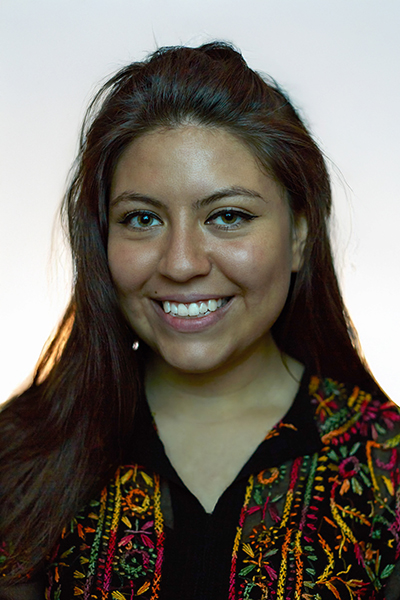 Cynthia Gabriela Guaña Códova poses for portraiture.